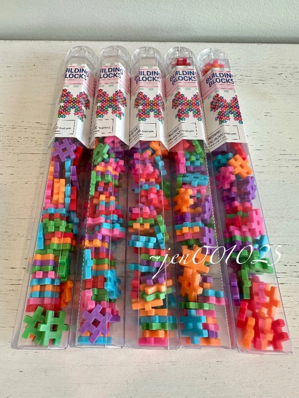 5 Sets Target Hashtag Building Blocks Multicolor